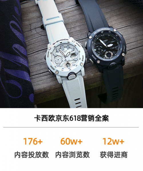 卡西欧手表x618京东内容推广案例